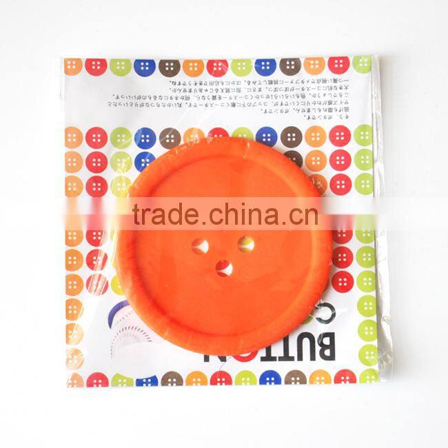 Novelty button shape silicone drink coasters