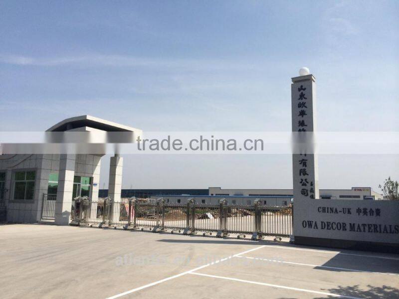 Rectangle hole perforated wooden PVC Facing Gypsum Ceiling