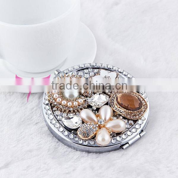 Popular high quality metal pocket makeup mirror