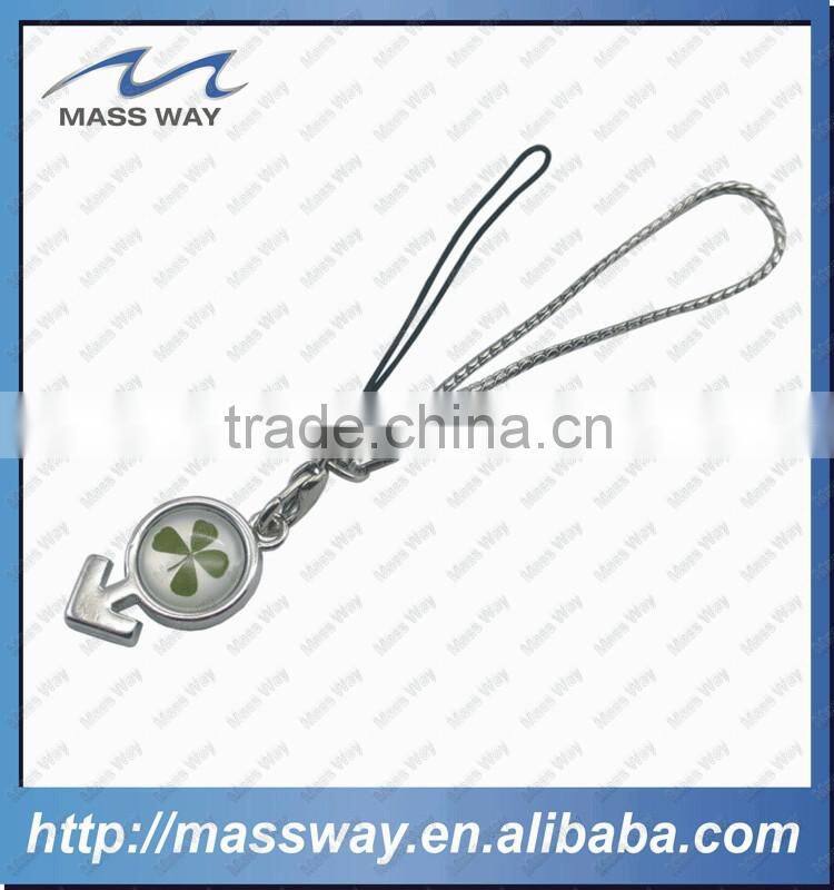 lovely metal silver custom leather mobile phone accessories