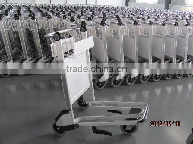 2015 New best selling 3 wheels aluminum alloy airport hand trolley with brake (YB-AT01)