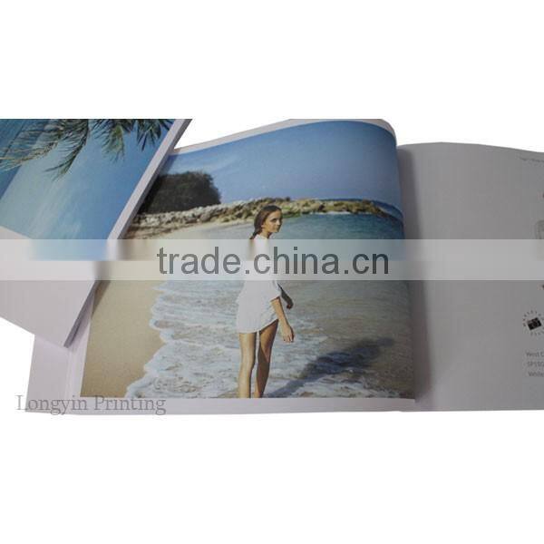 Custom fashion magazine, photo book with perfect binding printing