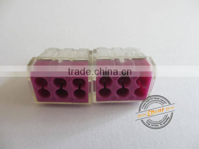 High Quality Push-in 6 Poles Wire Connector For Building