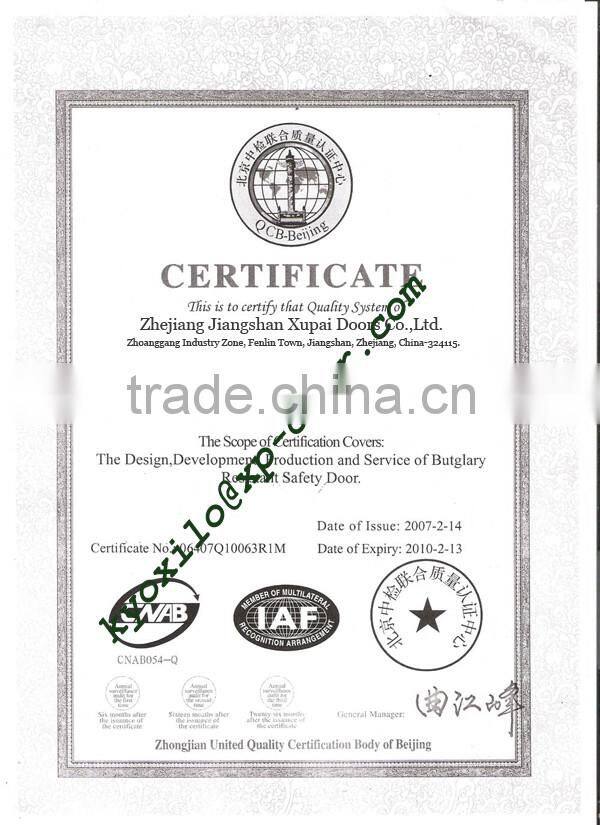 Swing Sliding Inward veneer Painting Wooden Door Exterior Door Xupai Doors Manufacturer with SONCAP Certificater