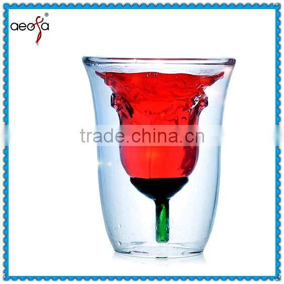 High Quality double wall glass coffee cup pyrex glass tea cup tea tumbler