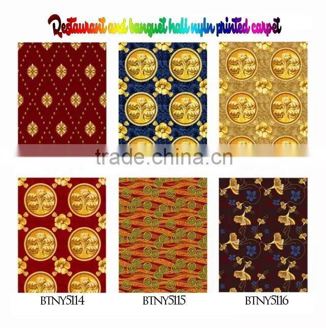 Luxurious Five Star Hotel Flooring commercial printed nylon carpet