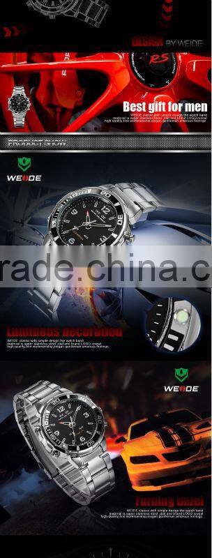 Good quality noble business metal men Sparkling silver wrist Watches mens watches