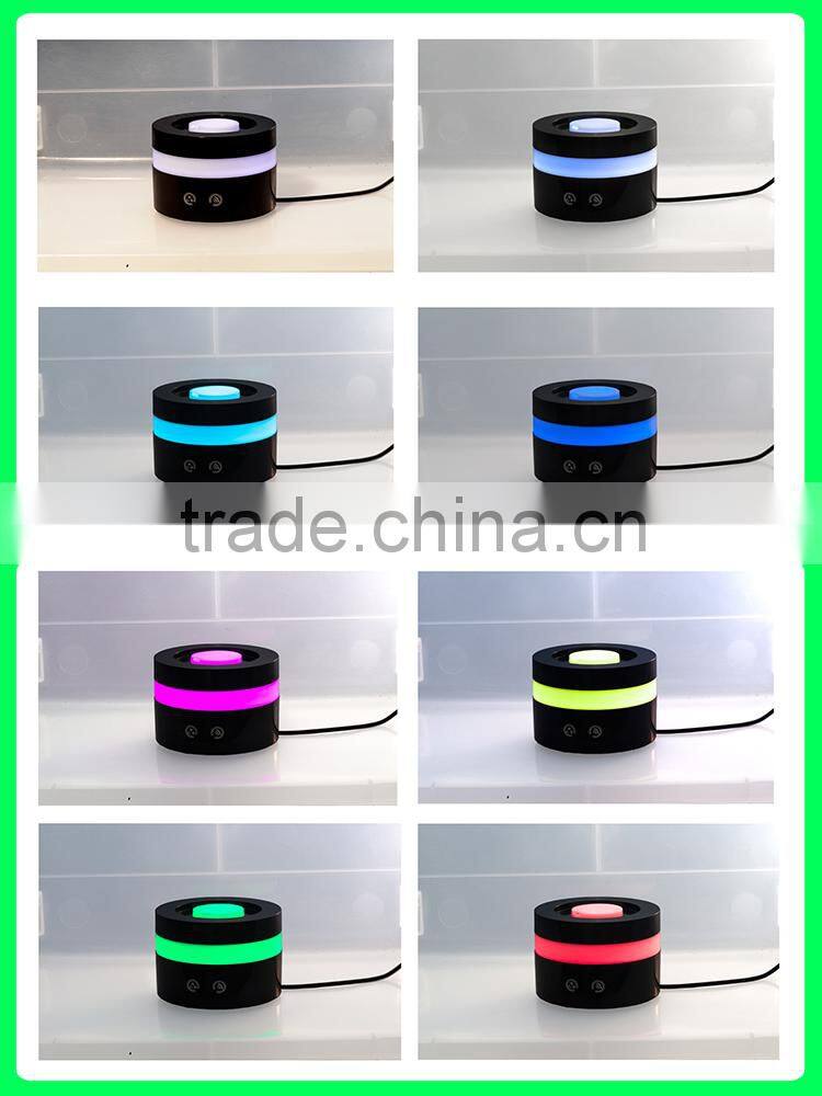 color changing lamp mini ultrasonic air humidifier purifier aroma diffuser for aromatherapy