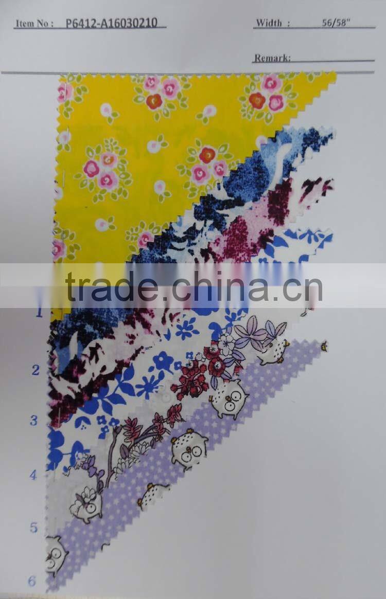 women cotton printed shirting fabrics stocklot P634-A16030215