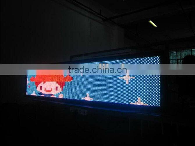 Double Sided 16x64 Pixels Green Color Outdoor LED Moving Message Display Sign