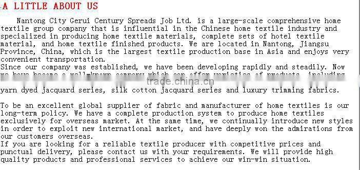embroidery jacquard fabric bedding fabric bedding set fabric