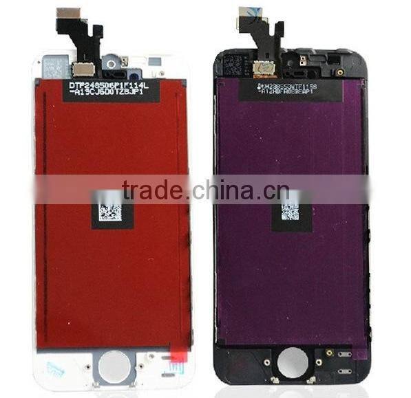 Quality A+ Lcd Black White LCD Display Touch Screen Digitizer Full Assembly For IPhone 5 5S 5C Replacement Repair Parts