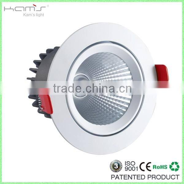 Adjustable spot lighting 5w 7w 9w 12w led ceiling light with lens