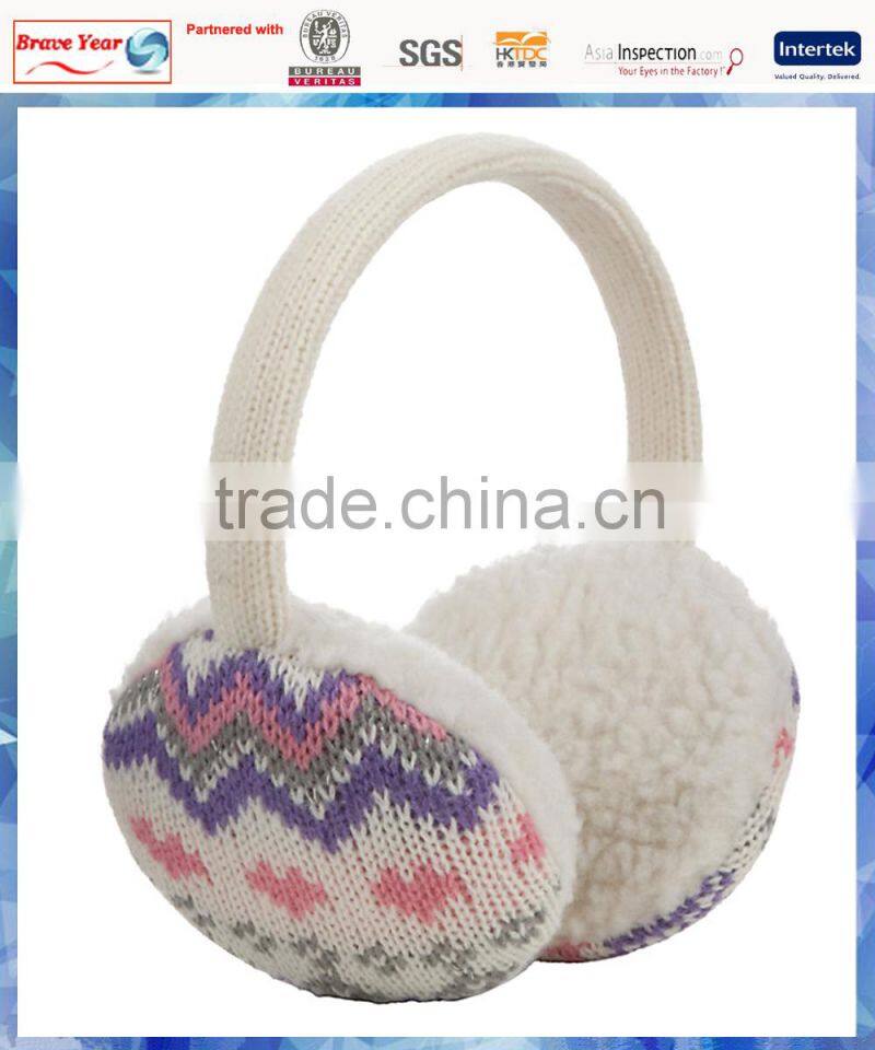 kids warm earmuffs knit promotional earmuff