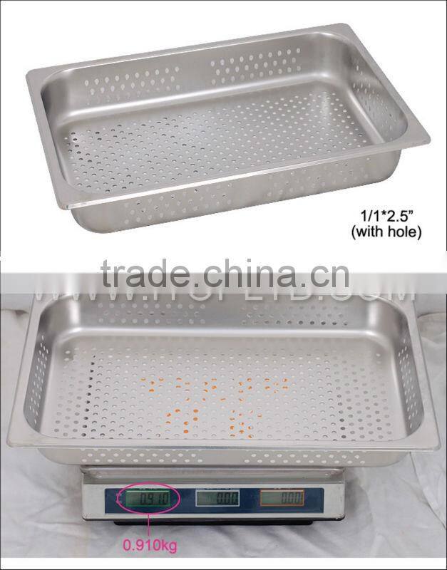 commercial stainless steel different size Gastronorm Pans