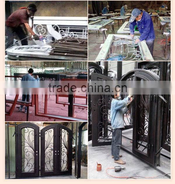 Morden Steel door Elegant house wrought iron doors rustless steel doors buy door from China Manufacturer made in Xiamen,China