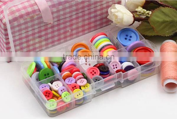 Metal transparent plastic garments button in stock