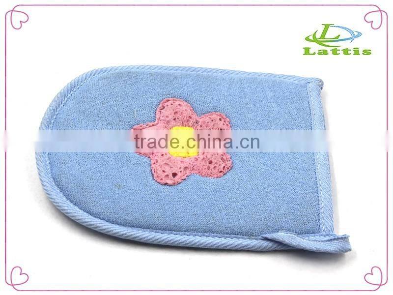 portable private custom professional bath glove factory baby bath mitts children's cleaning gloves