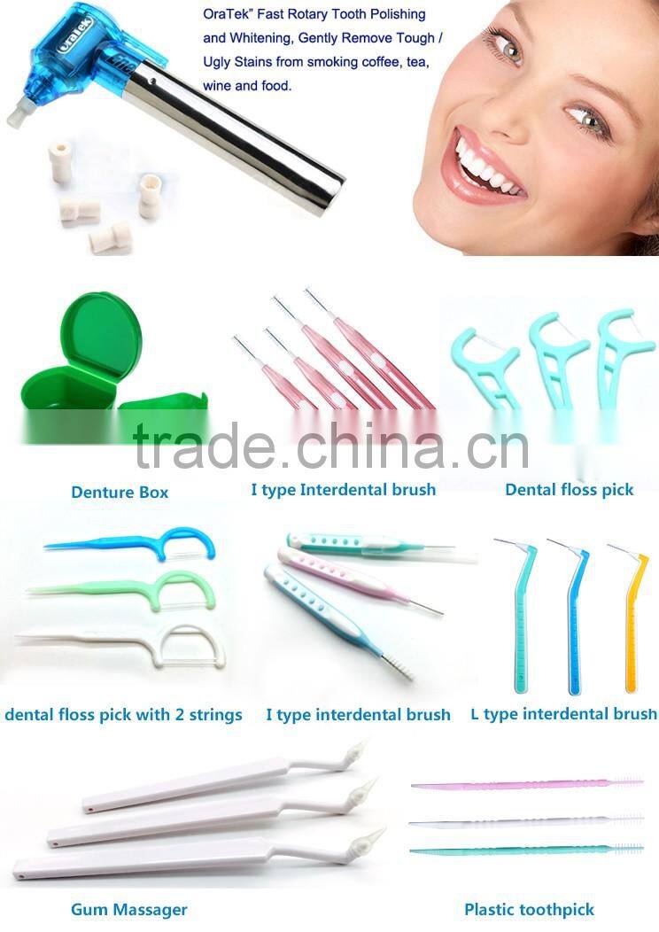 bulk packed dental floss picks with flavours