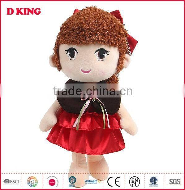 Wholesale dress cute girl doll through the CE and EN71 certification