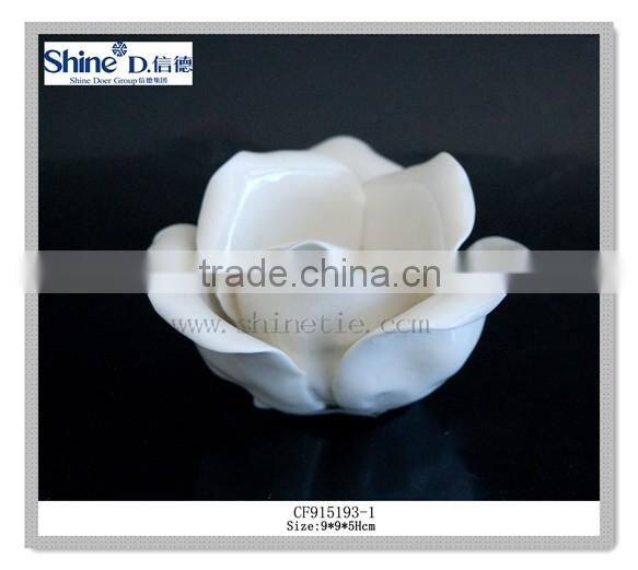 ceramic flower shaped t light candle holder ceramci lotus home decoration pieces craft