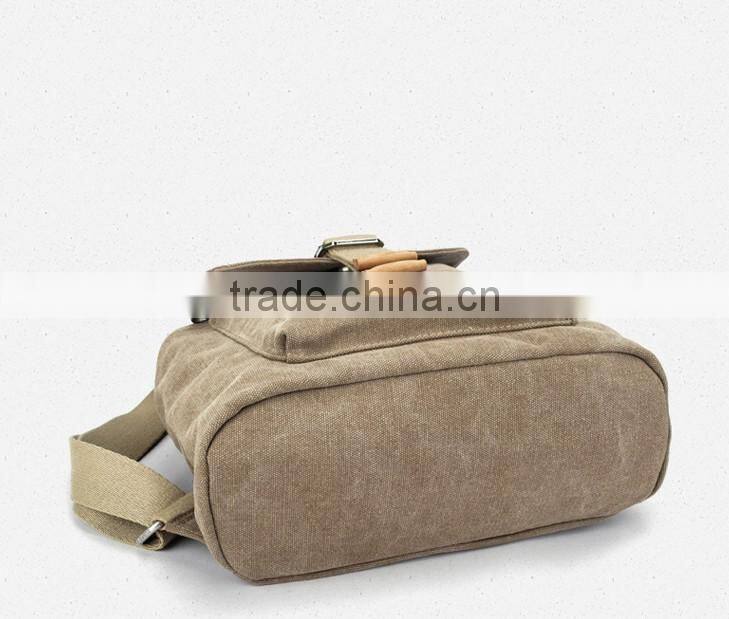 Casual lady canvas backpack bag women