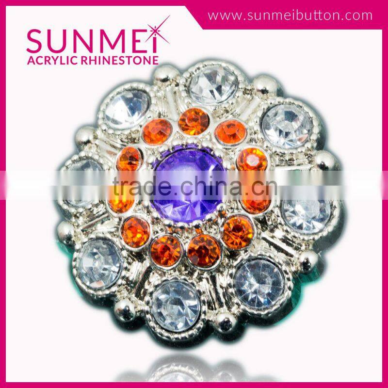 Fashion Style Light Purple Rhinestone Jewelry Embellishments