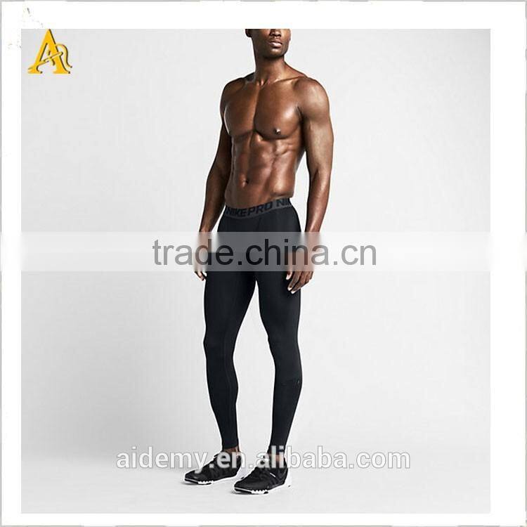 2016 custom men compression fitness pants