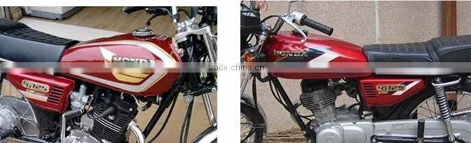 Motorcycle Engine Parts Gas Tank and Side Cover for Cafe Racer Honda CG125 Fuel Tanks