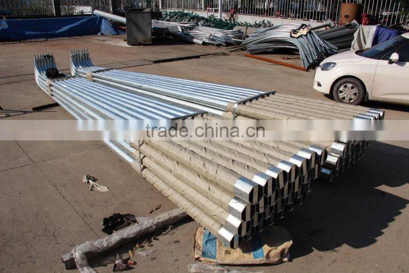 mid hinged pole led galvanized light pole