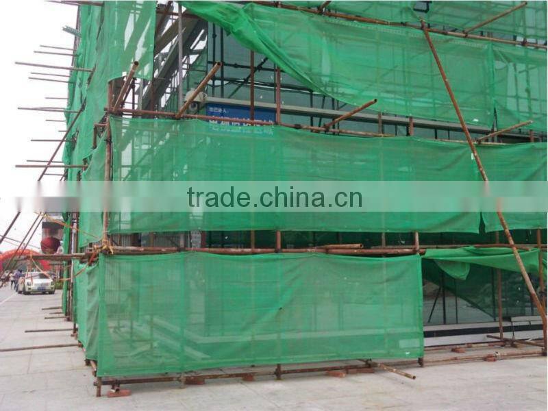 Green construction safety net for scaffolding