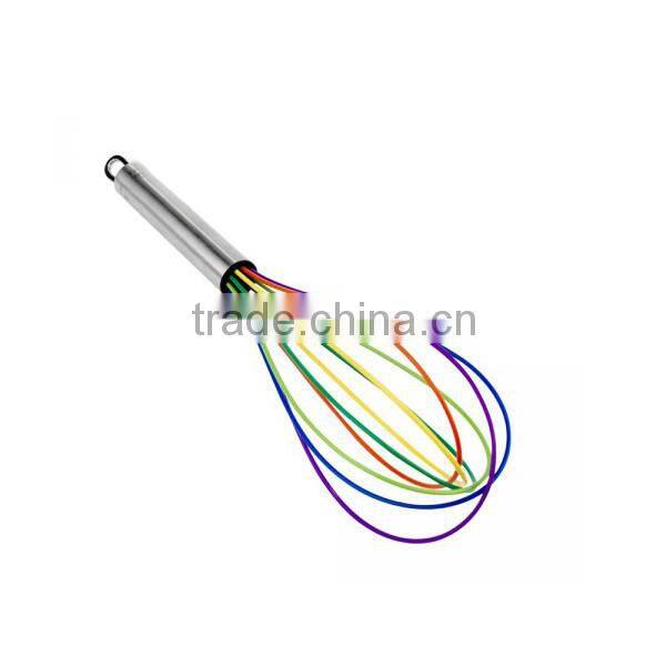 Non-toxic Stainless Steel Silicone Egg Beater For Kitchen