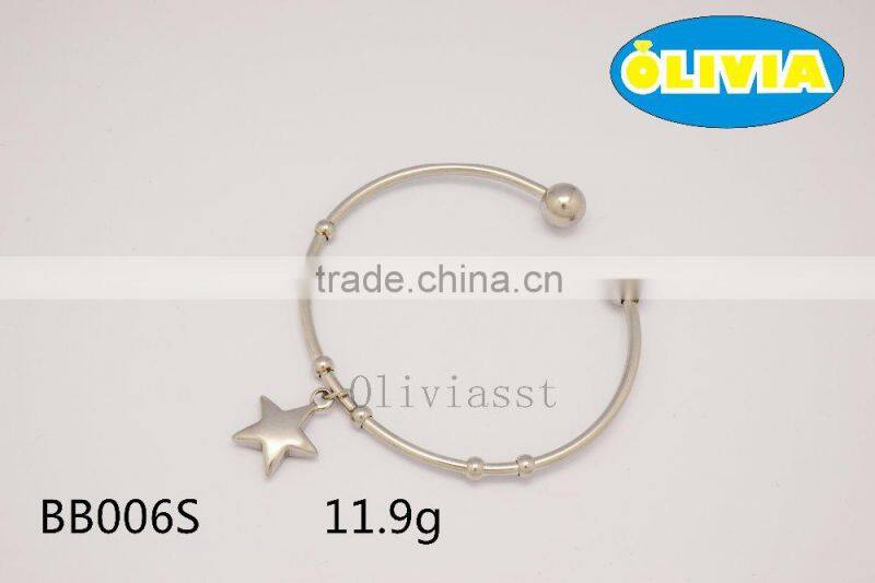 online shopping plain stainless steel bangle