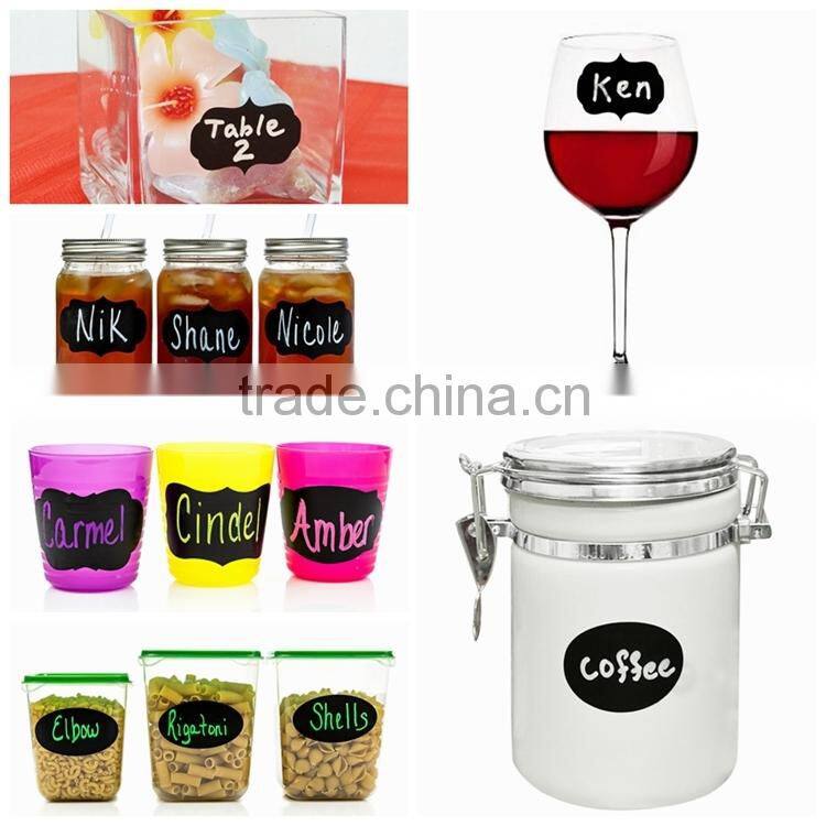 Juice Bottle Vinyl Chalkboard Label-custom size & package-kitchen/ restaurant label-Kids popular-Good for painting and writing.