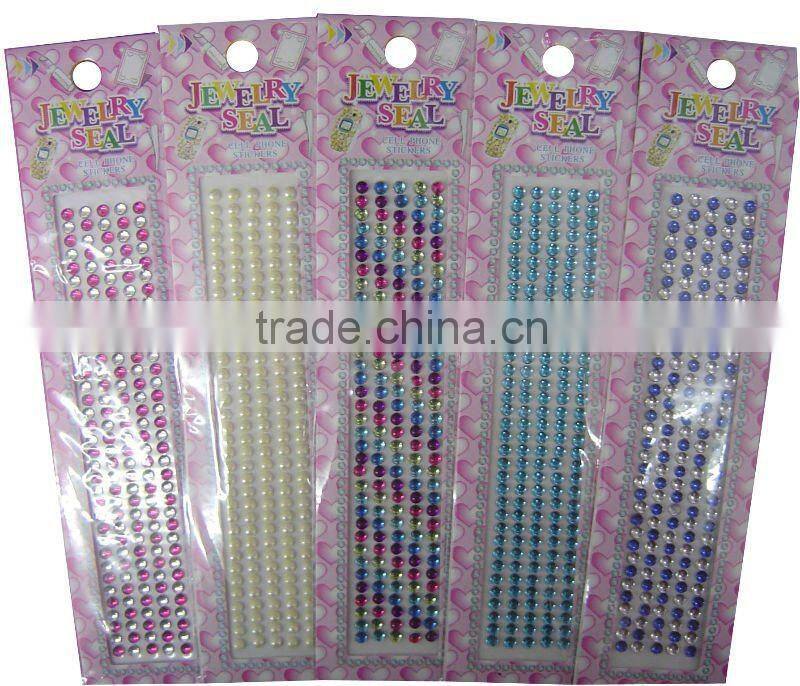 Acrylic sticker/rhinestone stickers/pearl stickers