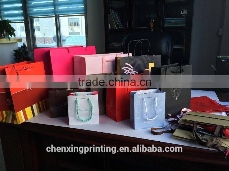 Twisted rope bag packaging paper bag paper shopping bag gift bag