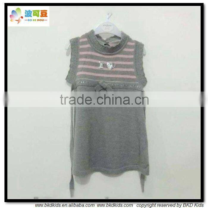 BKD 2015 new arrival litle girl sweater dress