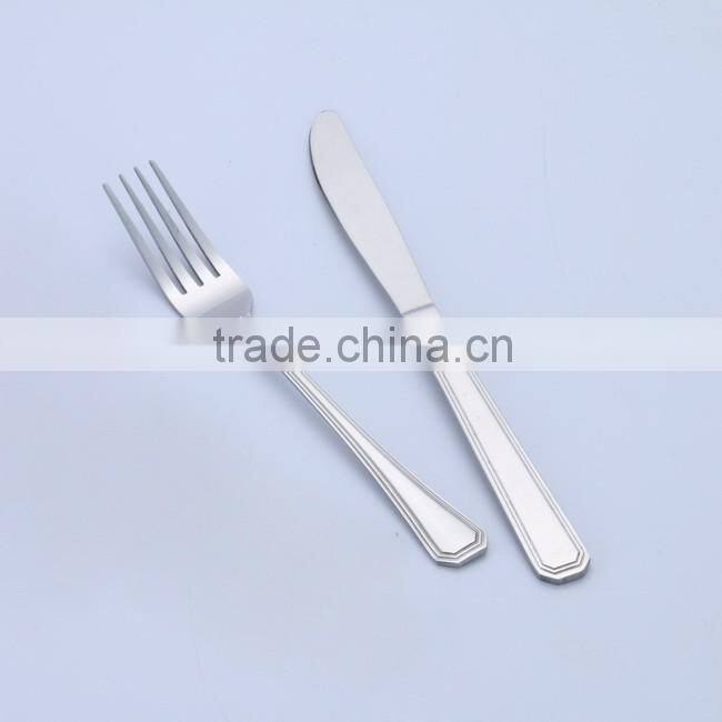 High quality stainless steel fork & knife tableware set for steak