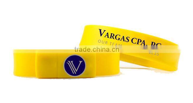 Bracelet USB flash drive wristband silicone usb flash memory wristband usb flash disk