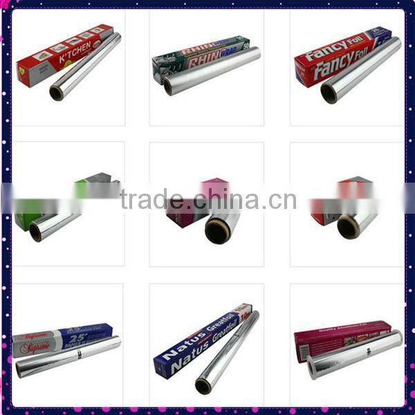 Food packaging aluminium foil paper in roll type used in kitchen and cooking