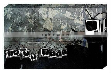 Hot! Retro seaside boat old color old oil painting style restaurant decorating supplies