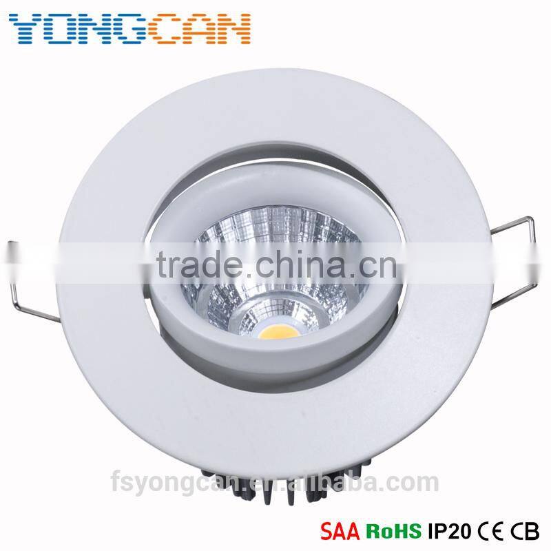 LED COB zine alloy downlight Ceiling light 5w & 7 w YC-C14-69C5