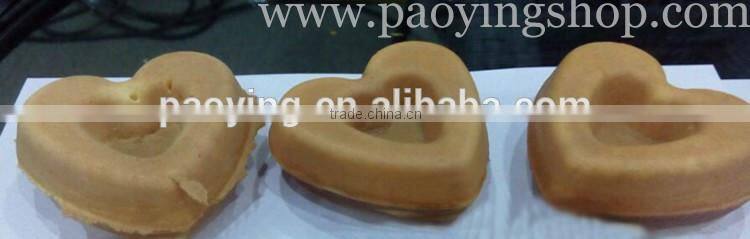 4pcs Commercial Use Non-stick 110v 220v Electric Love Heart Doughnut Baker