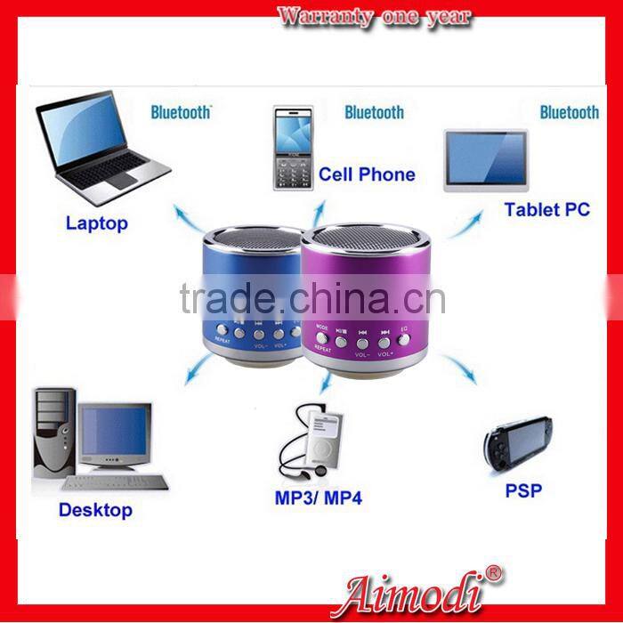 New style high quality portable wireless mini computer speaker with led light and TM card function