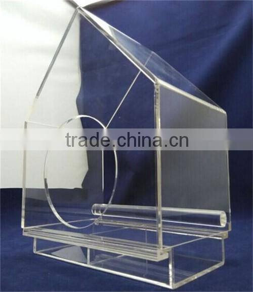 wholesale acrylic clear bird feeder