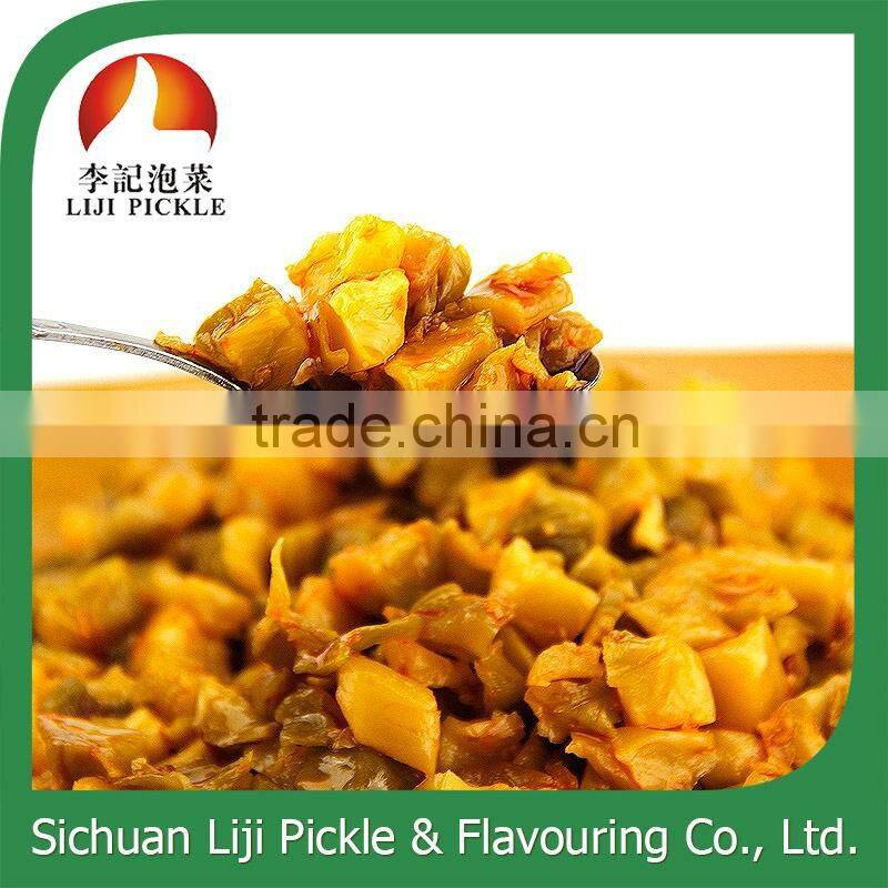 Chinese hot sale pickle with spicy oil, traditional food wholesale pickle