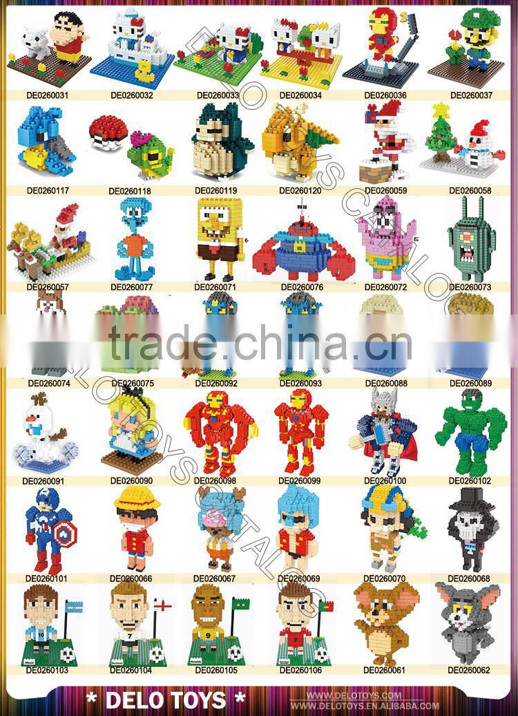 fast selling products wholesale plastic diamond blocks assemble toys Christmas Santa Claus loz bricks DE0260059