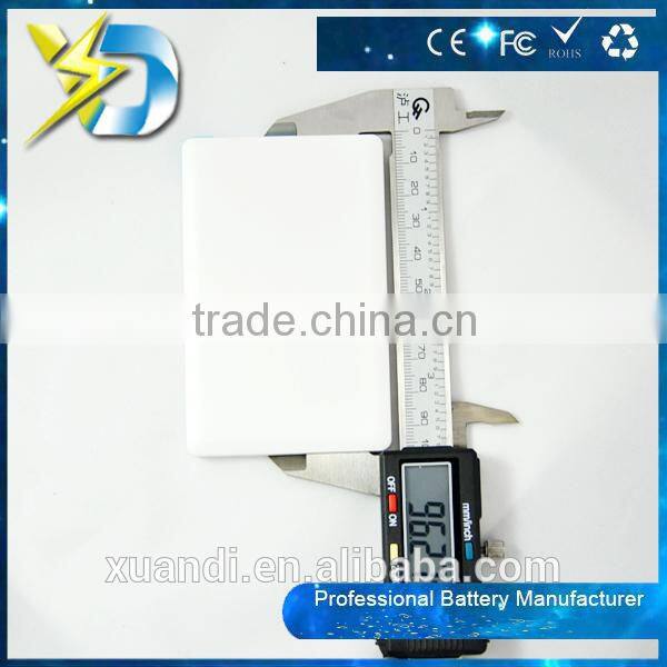 Free sample portable credit card power bank