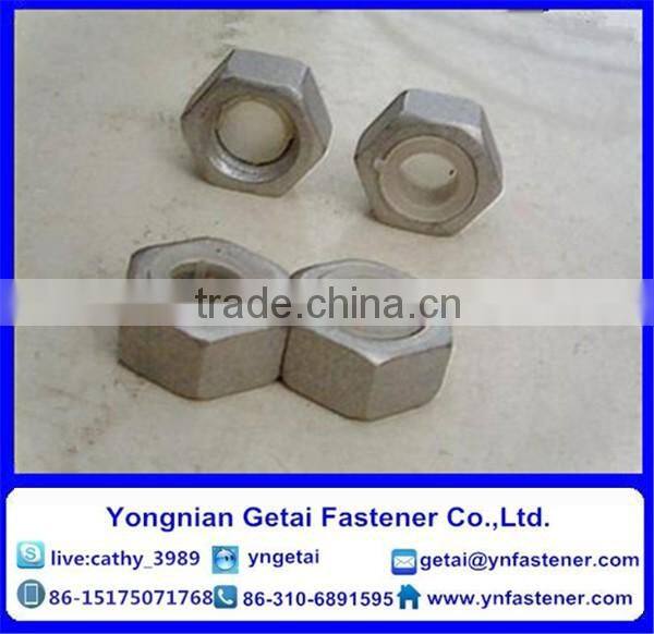 anti theft nuts/theftproof nuts hot dip galvanizing
