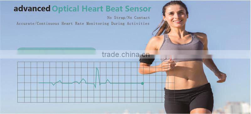 JW018 Bluetooth 4.0 Smart band bracelet & Heart Rate Monitor Activity fitness Tracker Wristband for IOS & Android device